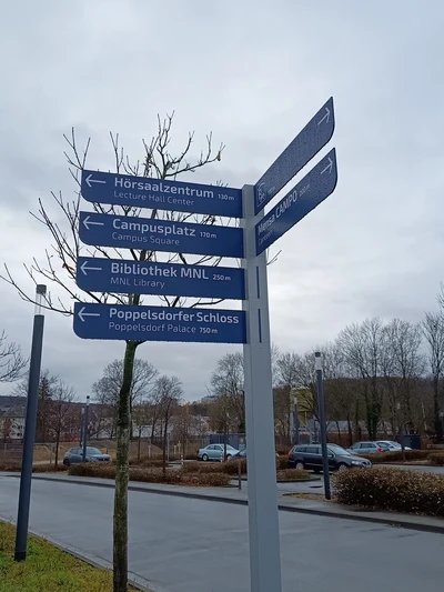 Wegweiser Campus Poppelsdorf